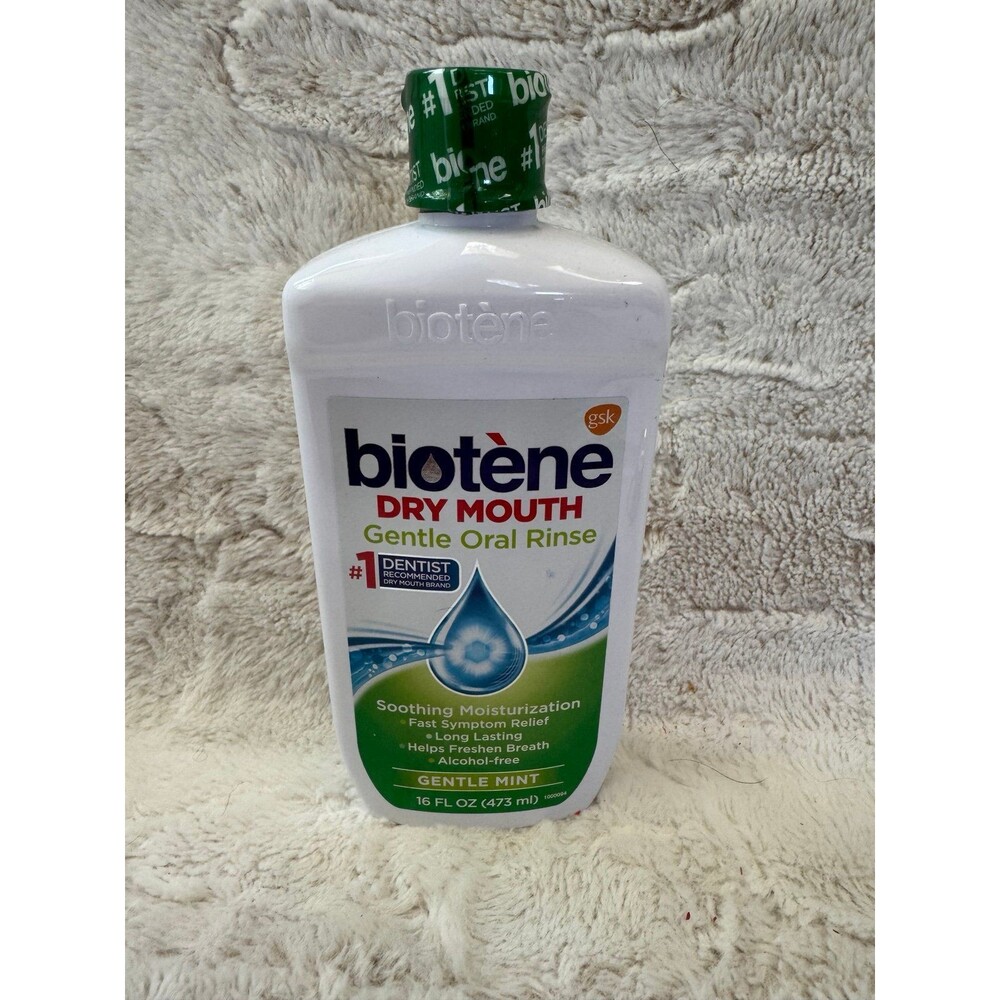 Biotene Gentle Mint Dry Mouth Oral Rinse Alcohol Free Soothing 1 Bottle 09/2026